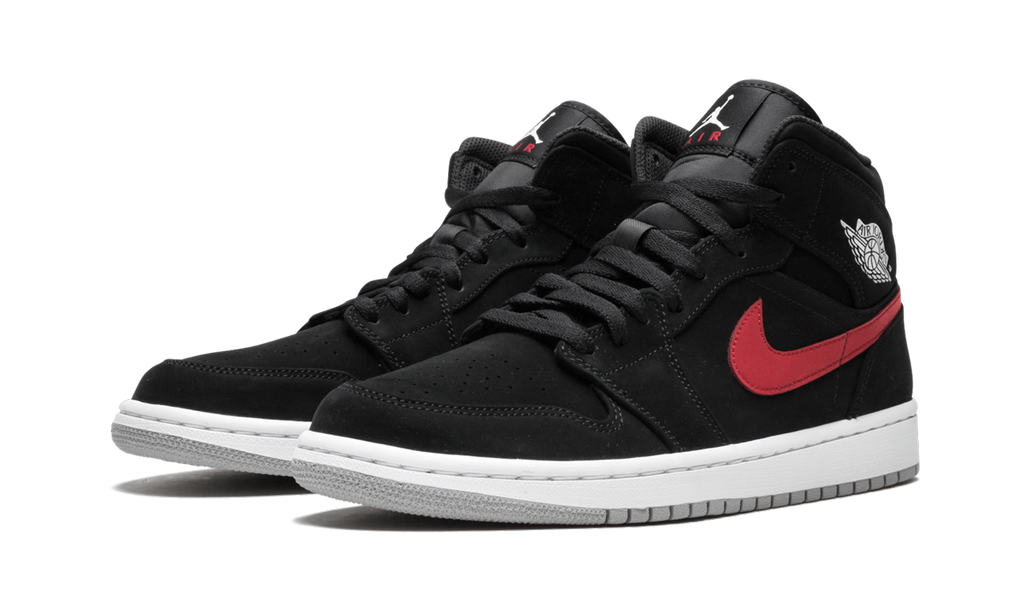 Air Jordan 1 Mid Multi-Color Swoosh Black 4