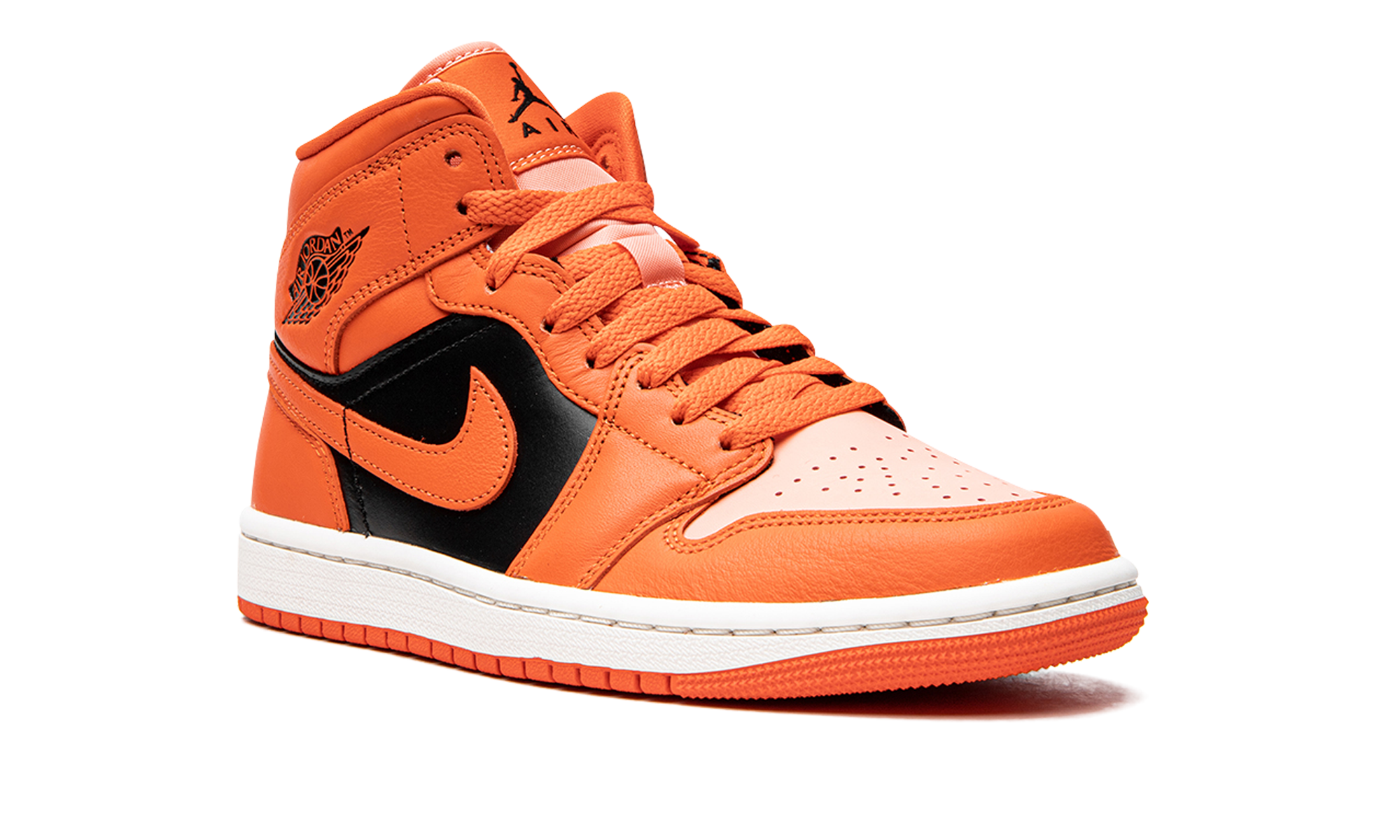 Air Jordan 1 Mid Orange Black 8