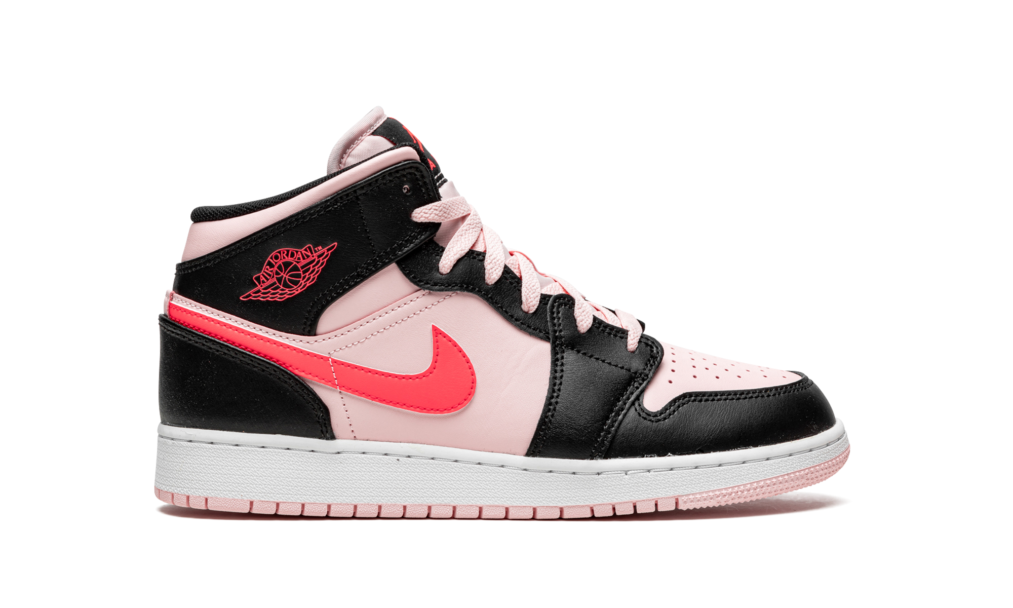 Air Jordan 1 Mid Pink Crimson (GS) 7