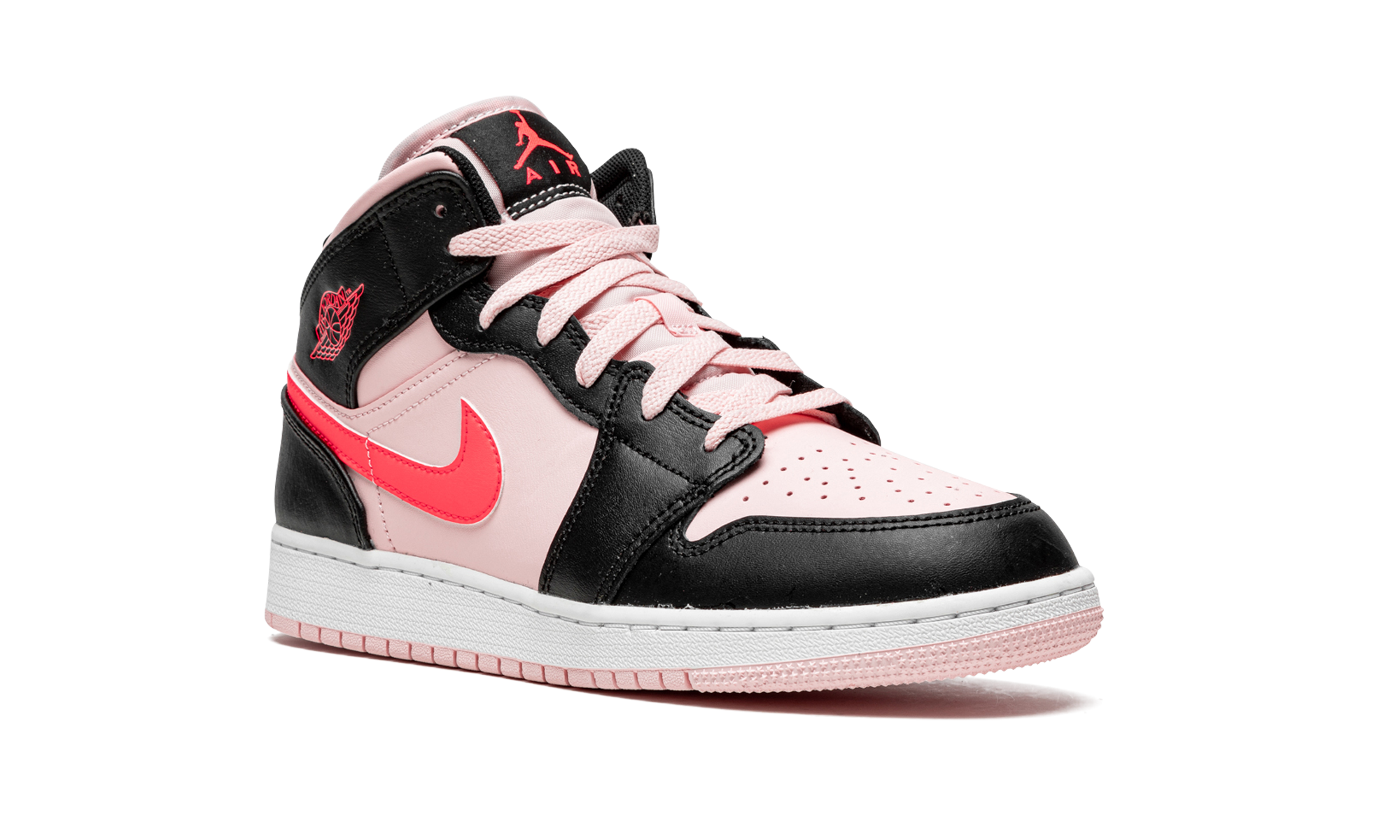 Air Jordan 1 Mid Pink Crimson (GS) 8