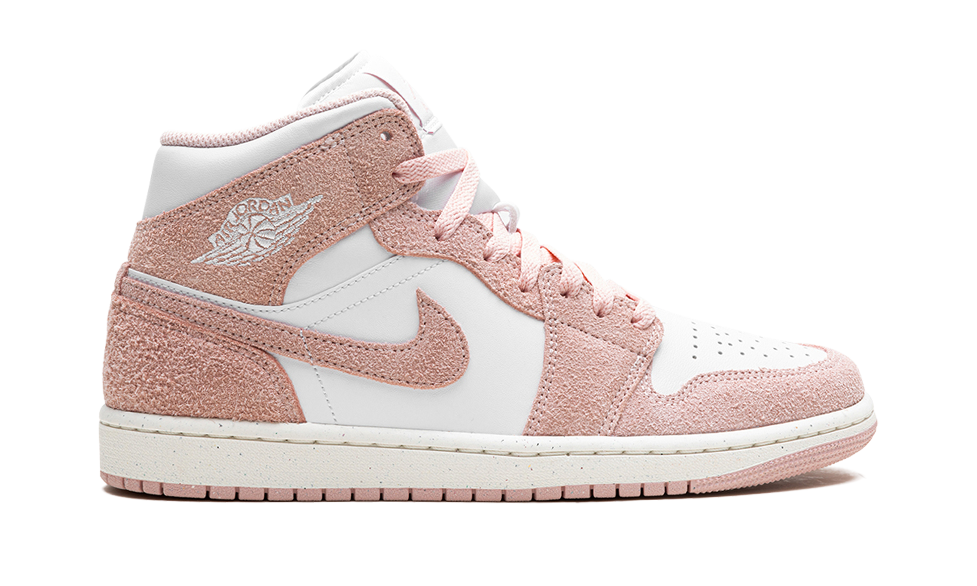 Air Jordan 1 Mid Pink Suede