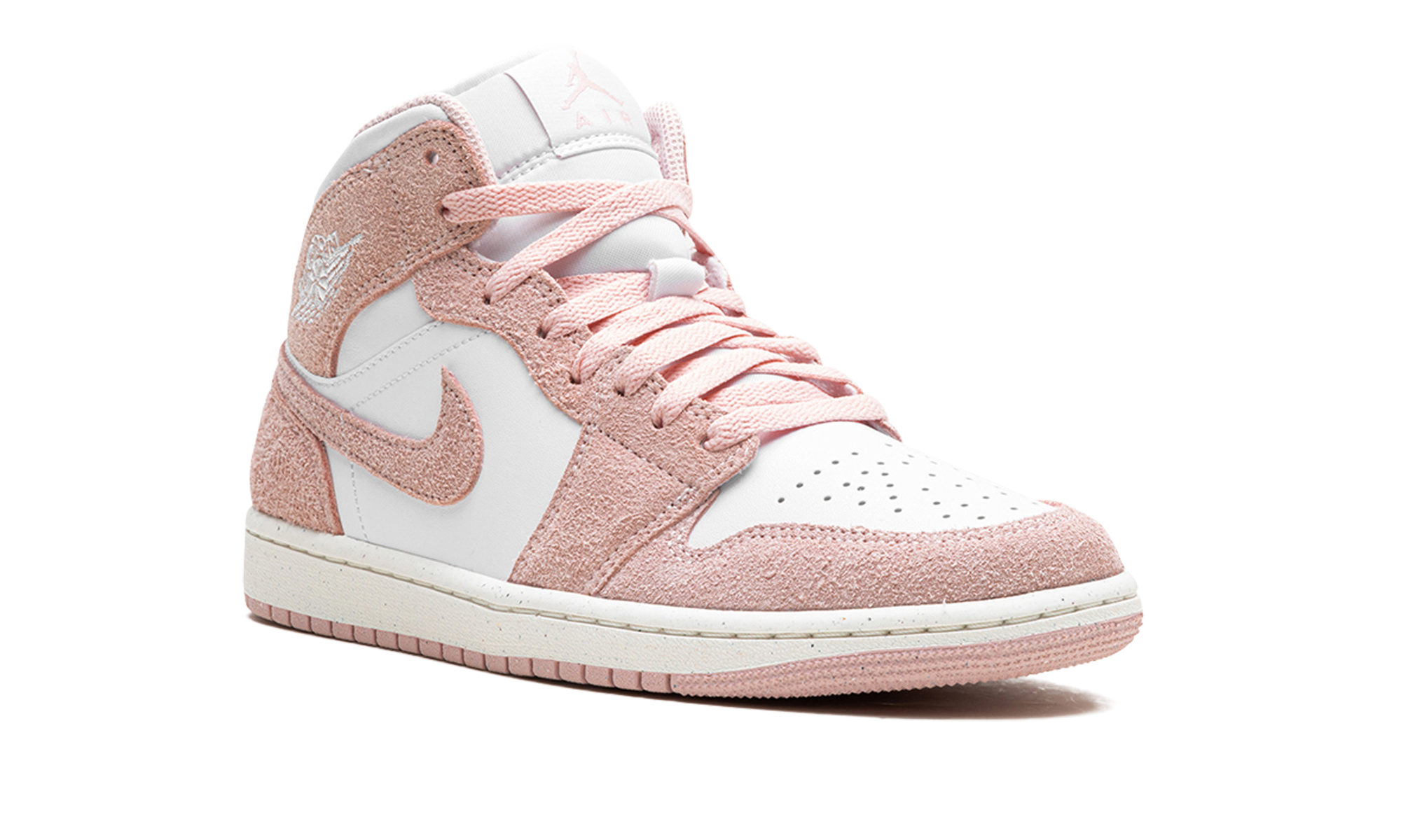 Air Jordan 1 Mid Pink Suede