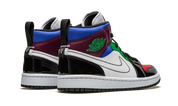 Air Jordan 1 Mid SE Black White Multi-Color (W) 4