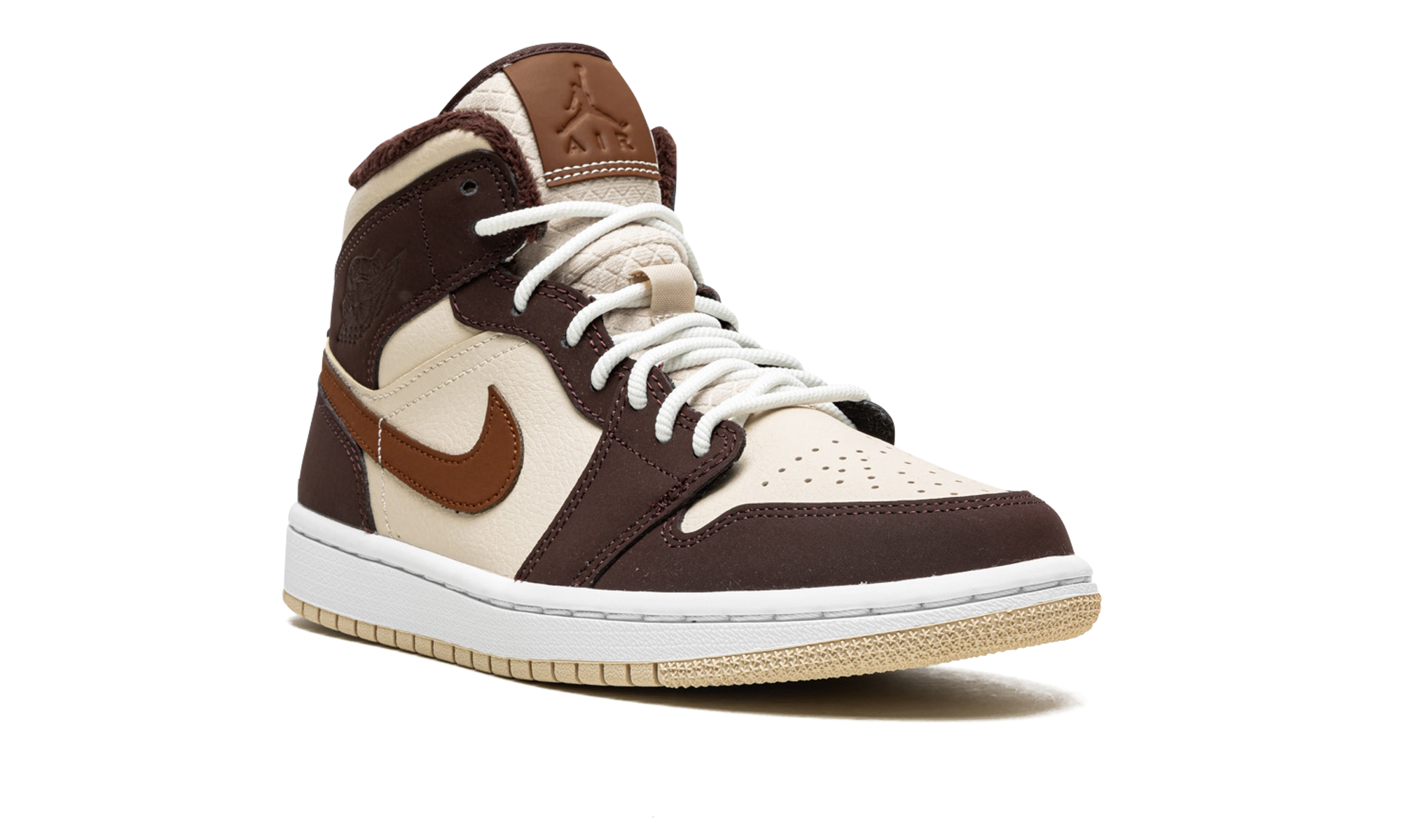 Air Jordan 1 Mid SE Brown Basalt Oatmeal (W) 8