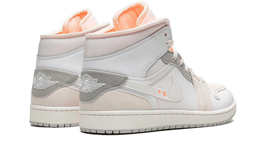 Air Jordan 1 Mid Se Craft Inside out White Gray