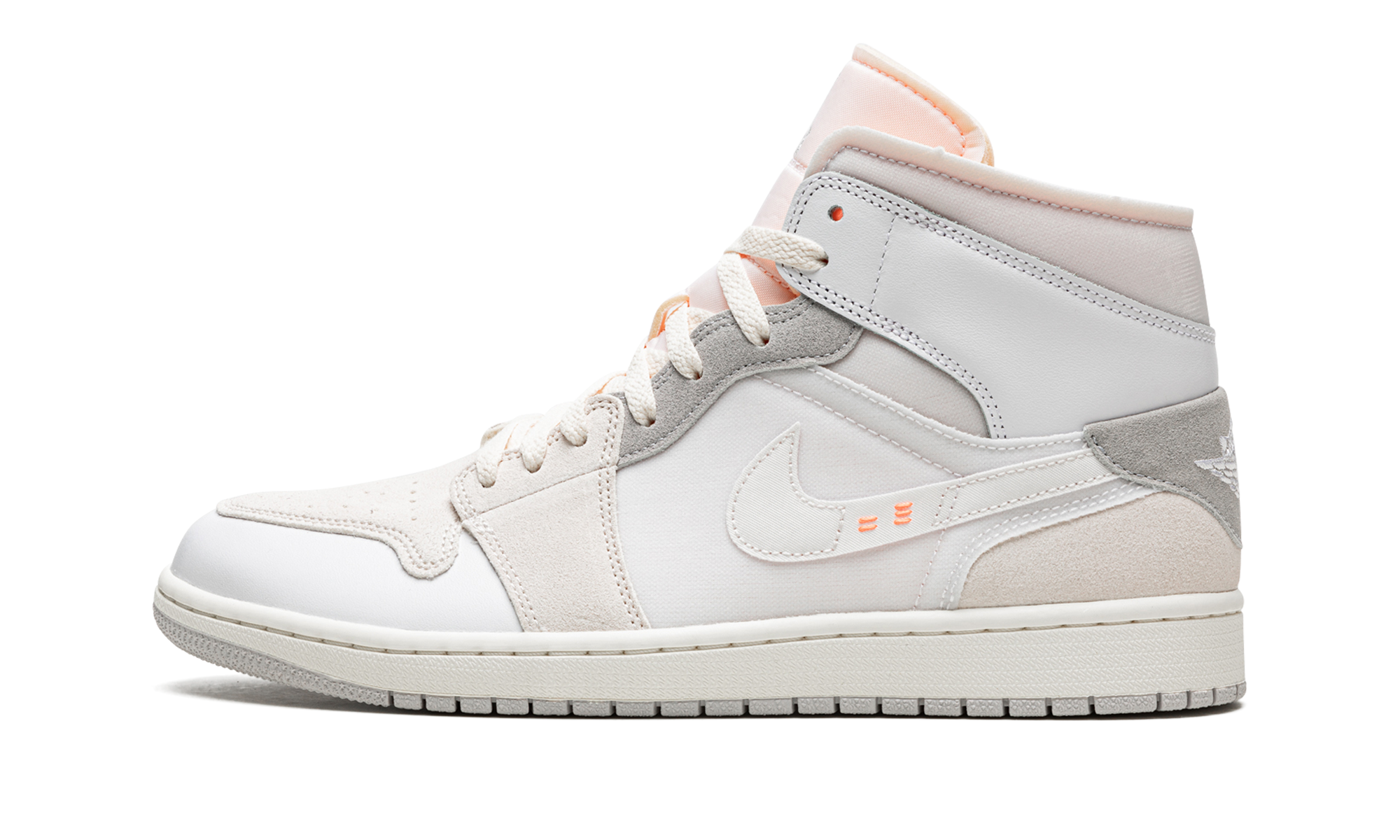 Air Jordan 1 Mid Se Craft Inside out White Gray