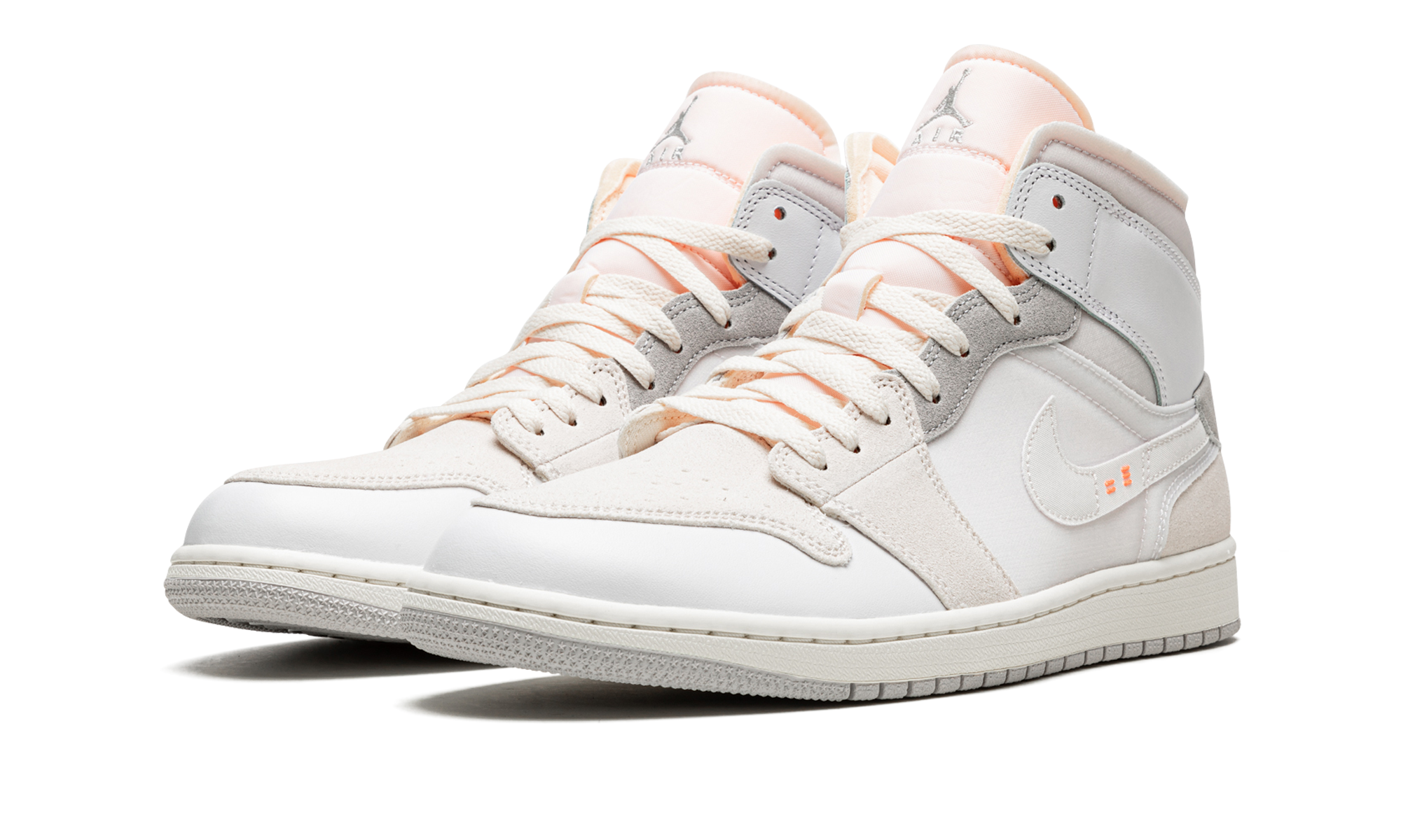 Air Jordan 1 Mid Se Craft Inside out White Gray