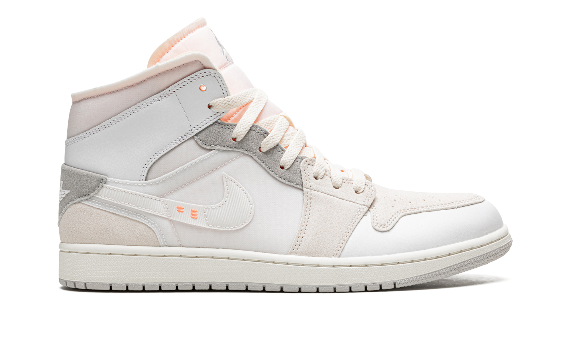 Air Jordan 1 Mid Se Craft Inside out White Gray