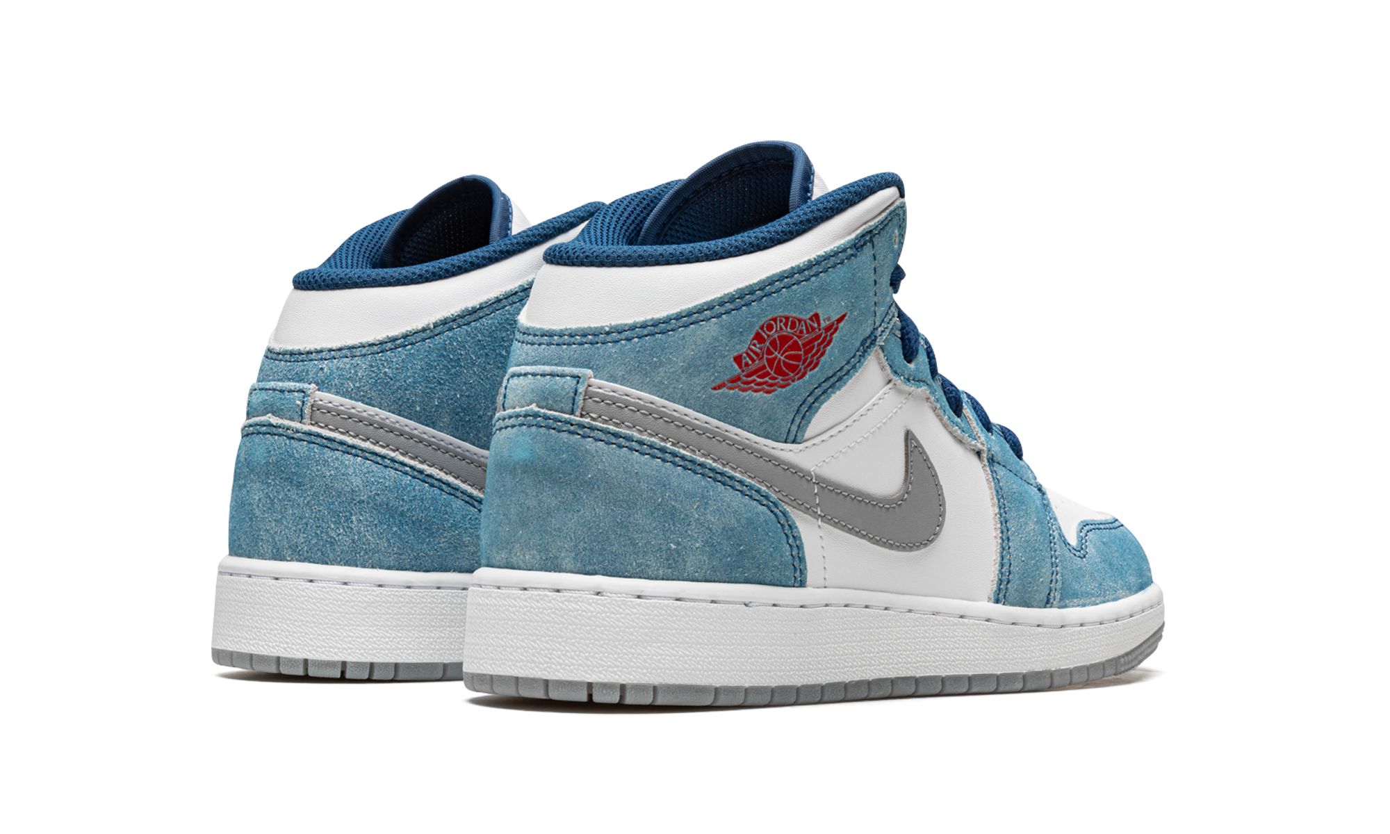 Air Jordan 1 Mid SE French Blue Light Steel (GS) 4