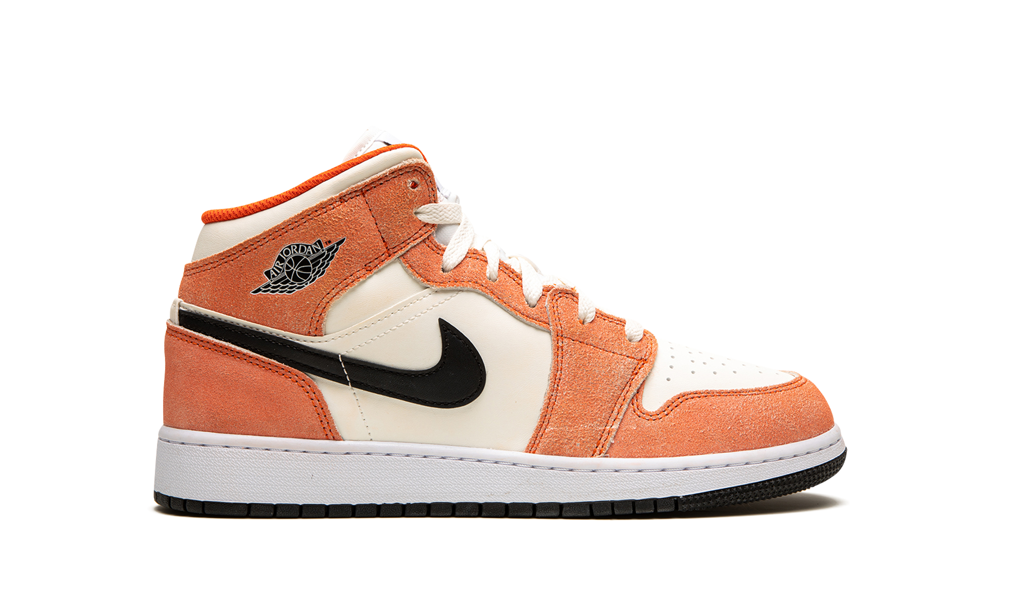 Air Jordan 1 Mid Se Orange Suede
