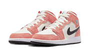 Air Jordan 1 Mid Se Orange Suede