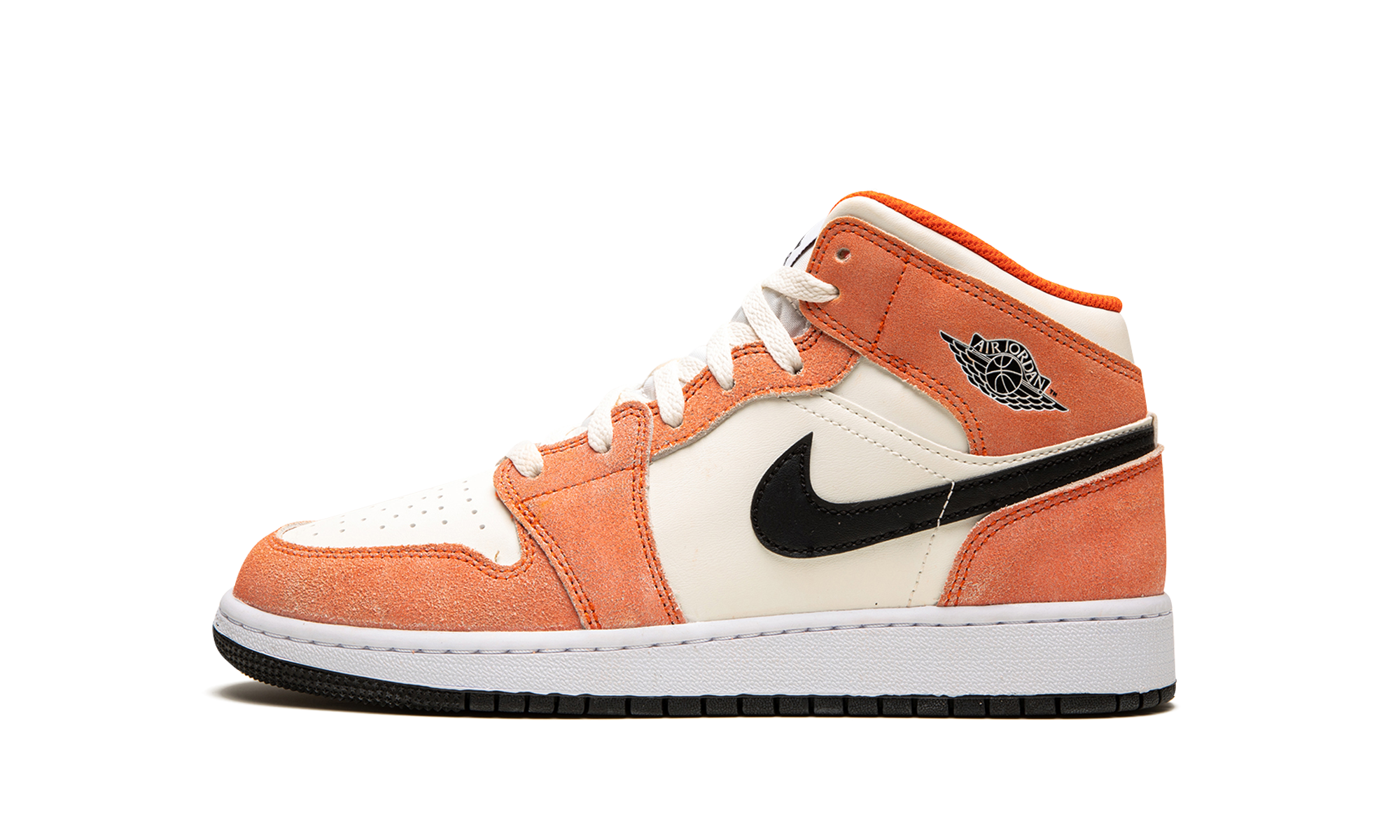 Air Jordan 1 Mid Se Orange Suede