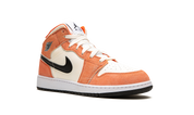 Air Jordan 1 Mid Se Orange Suede