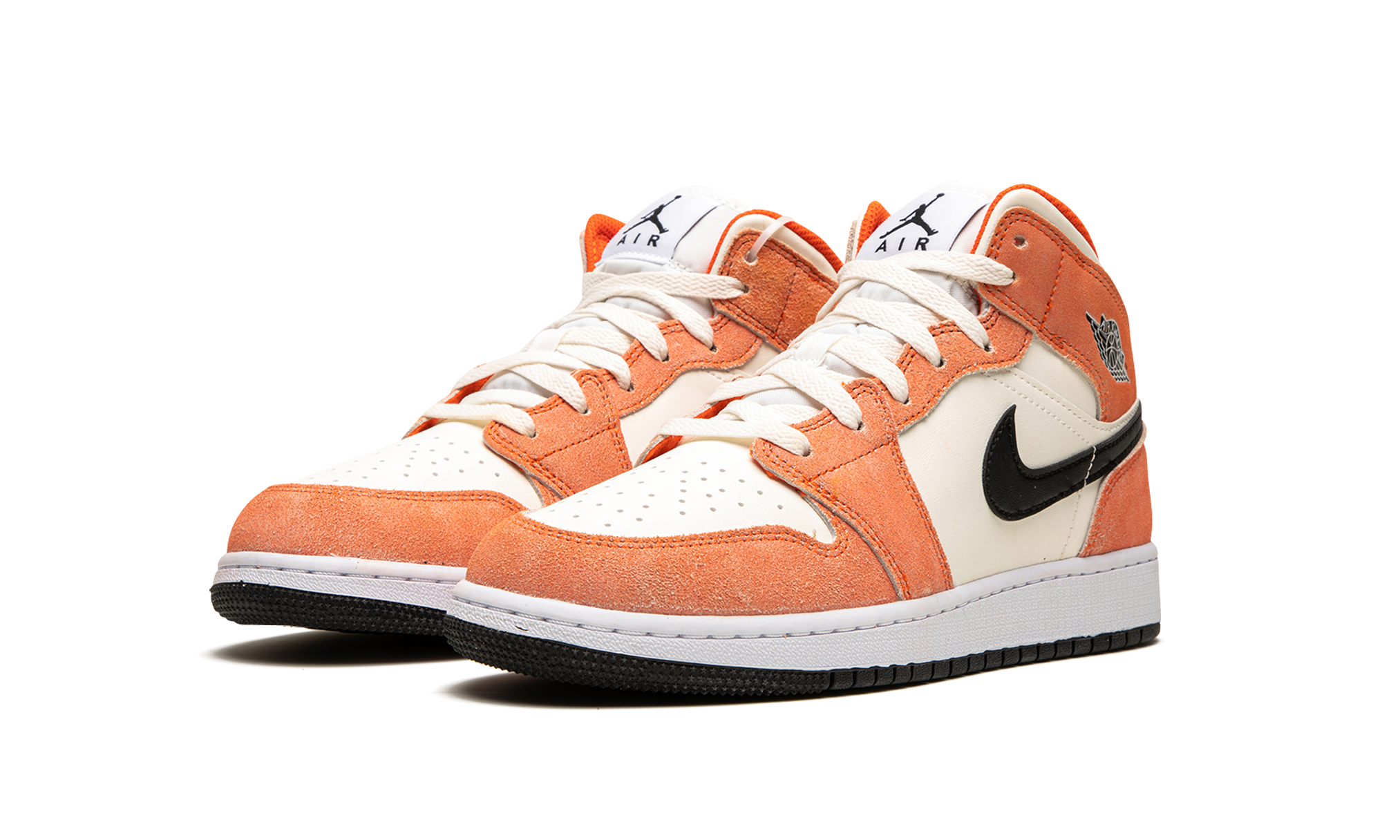 Air Jordan 1 Mid Se Orange Suede