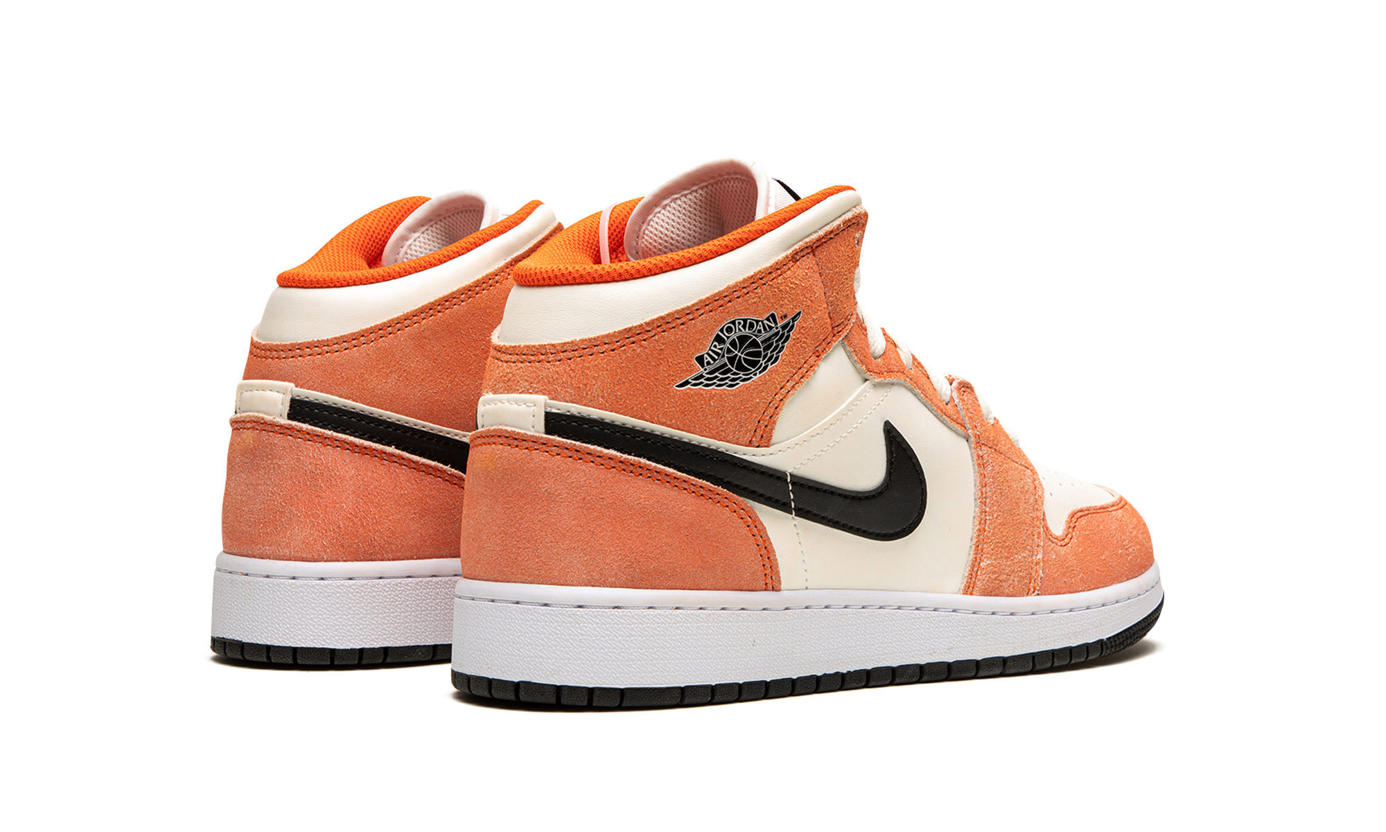 Air Jordan 1 Mid Se Orange Suede