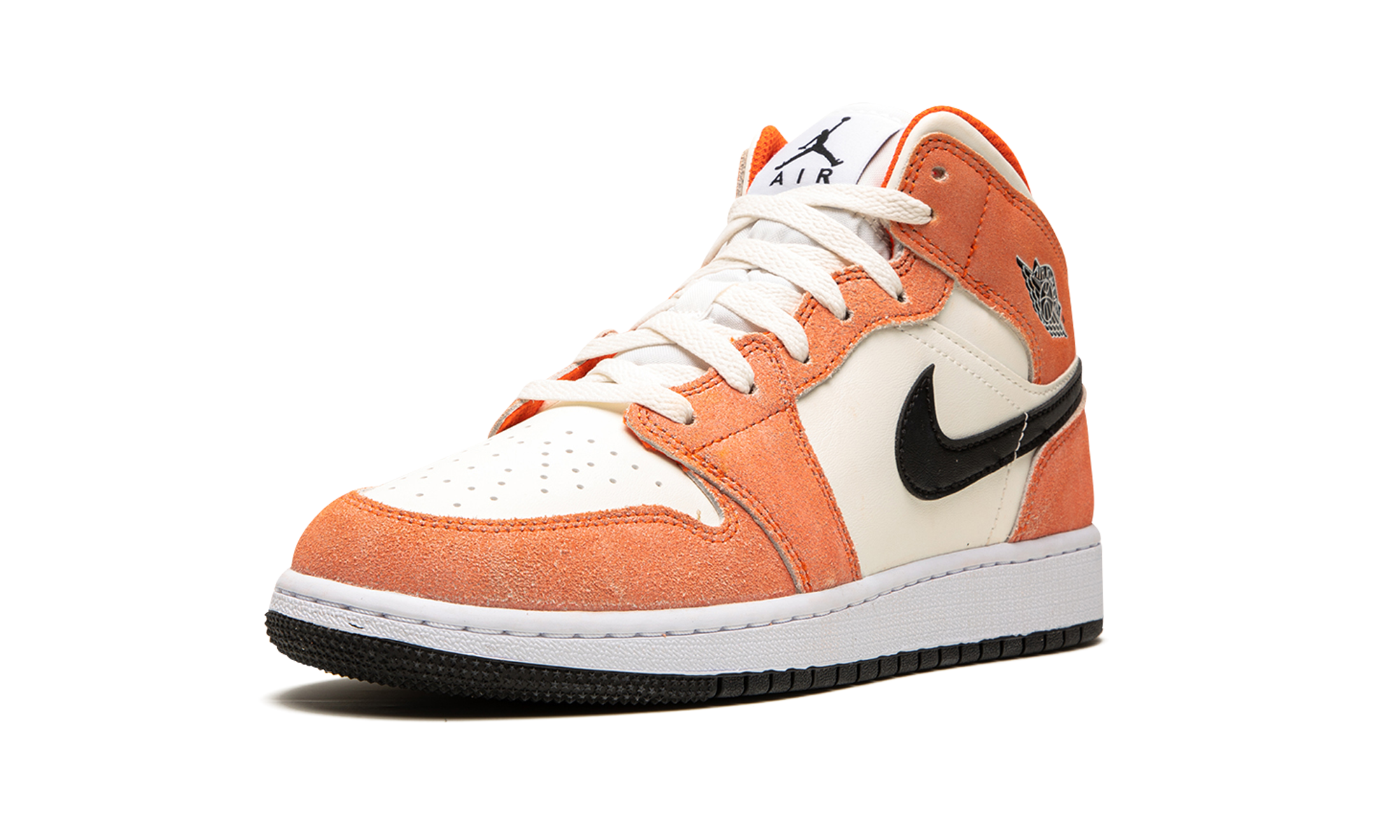 Air Jordan 1 Mid Se Orange Suede