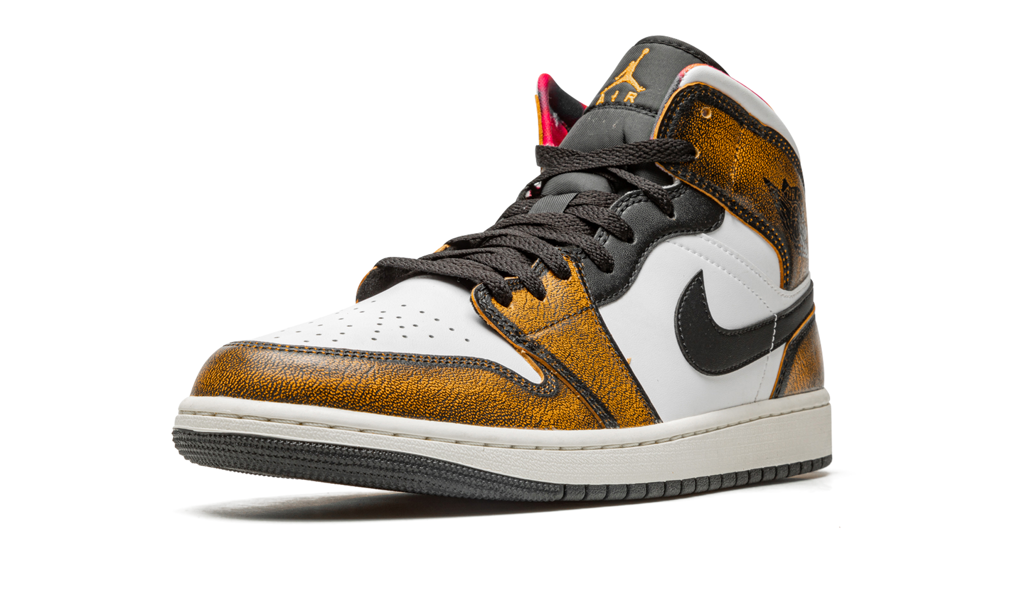 Air Jordan 1 Mid Se Orange Wear-Away