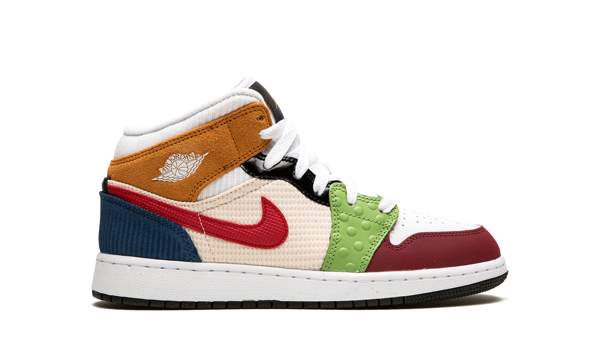 Air Jordan 1 Mid SE Patchwork (GS) 7