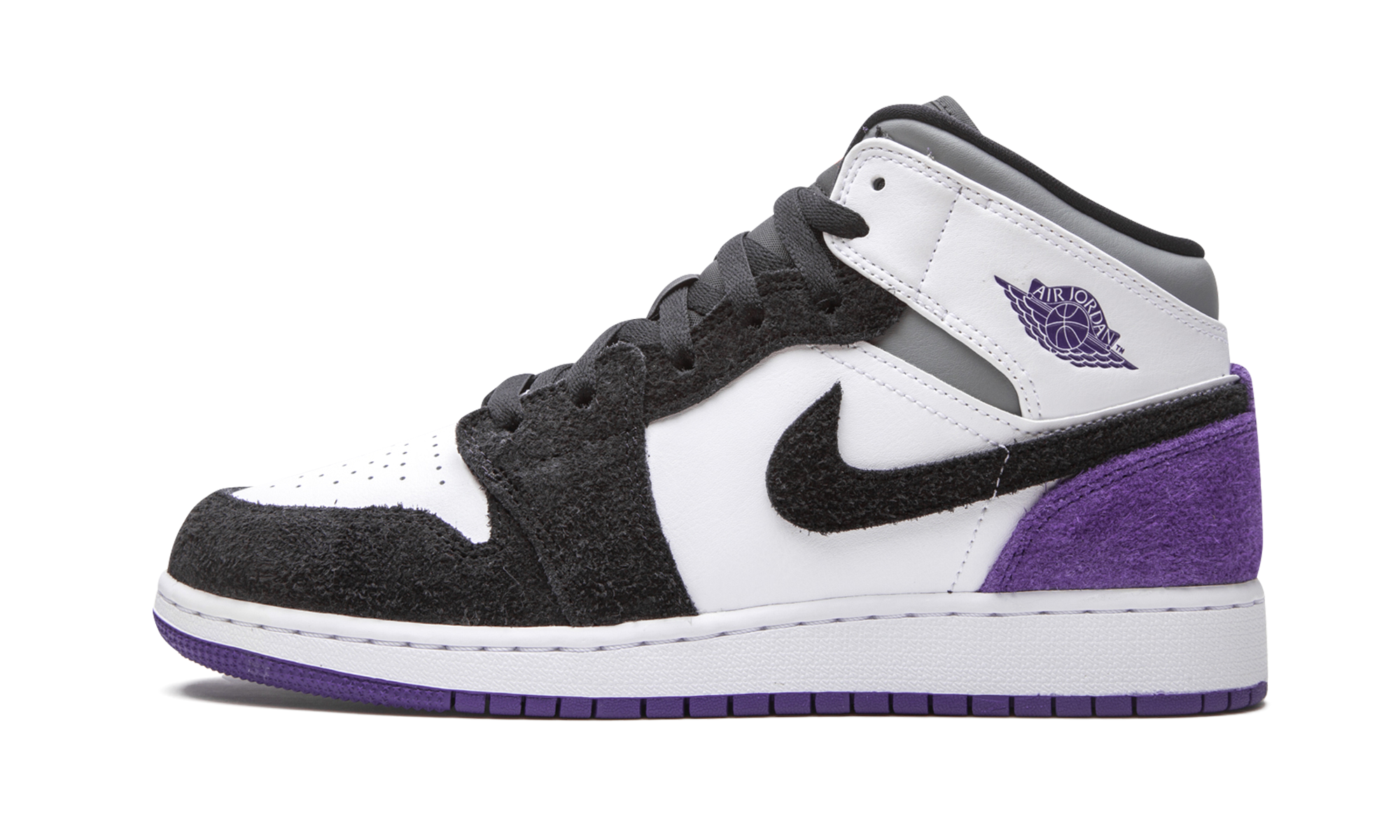 Air Jordan 1 Mid SE Purple (GS) 2