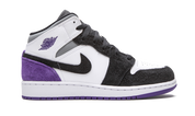 Air Jordan 1 Mid SE Purple (GS) 7