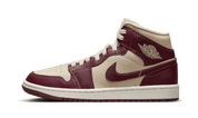 Air Jordan 1 Mid Split Beach Cherrywood Red