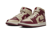 Air Jordan 1 Mid Split Beach Cherrywood Red