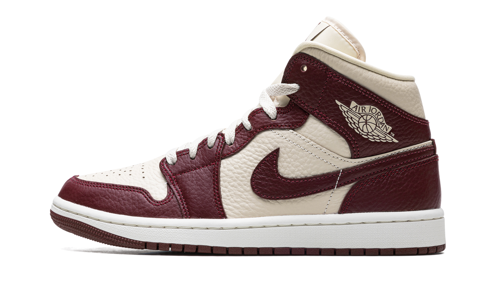 Air Jordan 1 Mid Split Beach Cherrywood Red