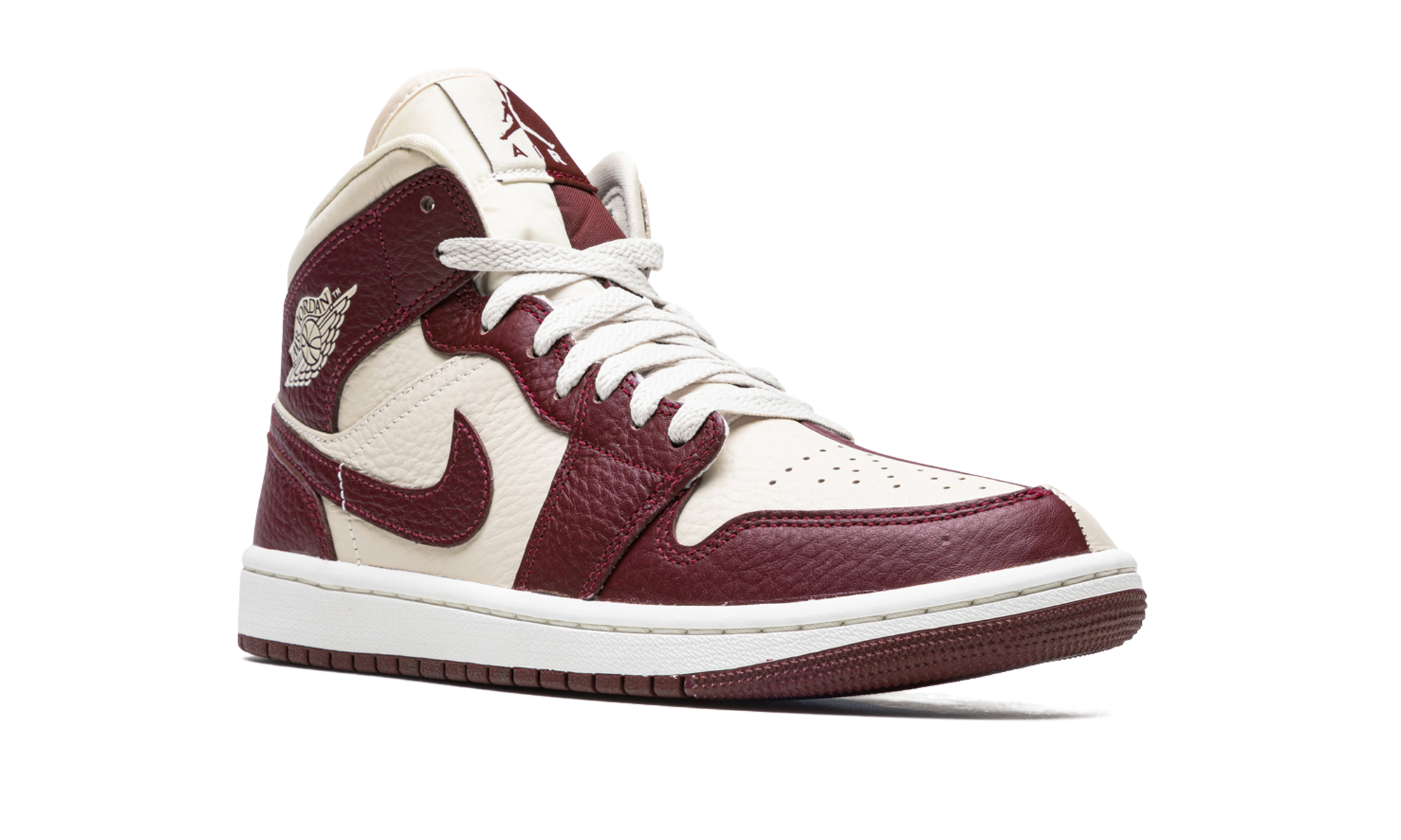 Air Jordan 1 Mid Split Beach Cherrywood Red