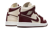 Air Jordan 1 Mid Split Beach Cherrywood Red