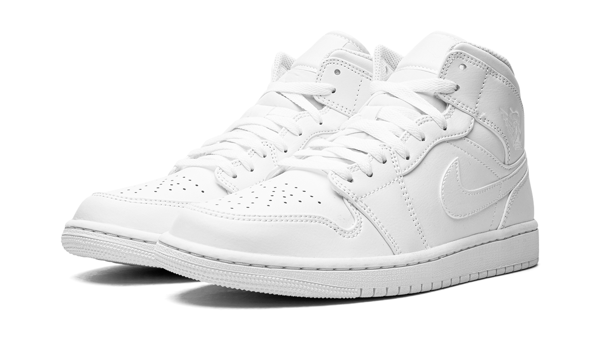 Air Jordan 1 Mid Triple White (2022)