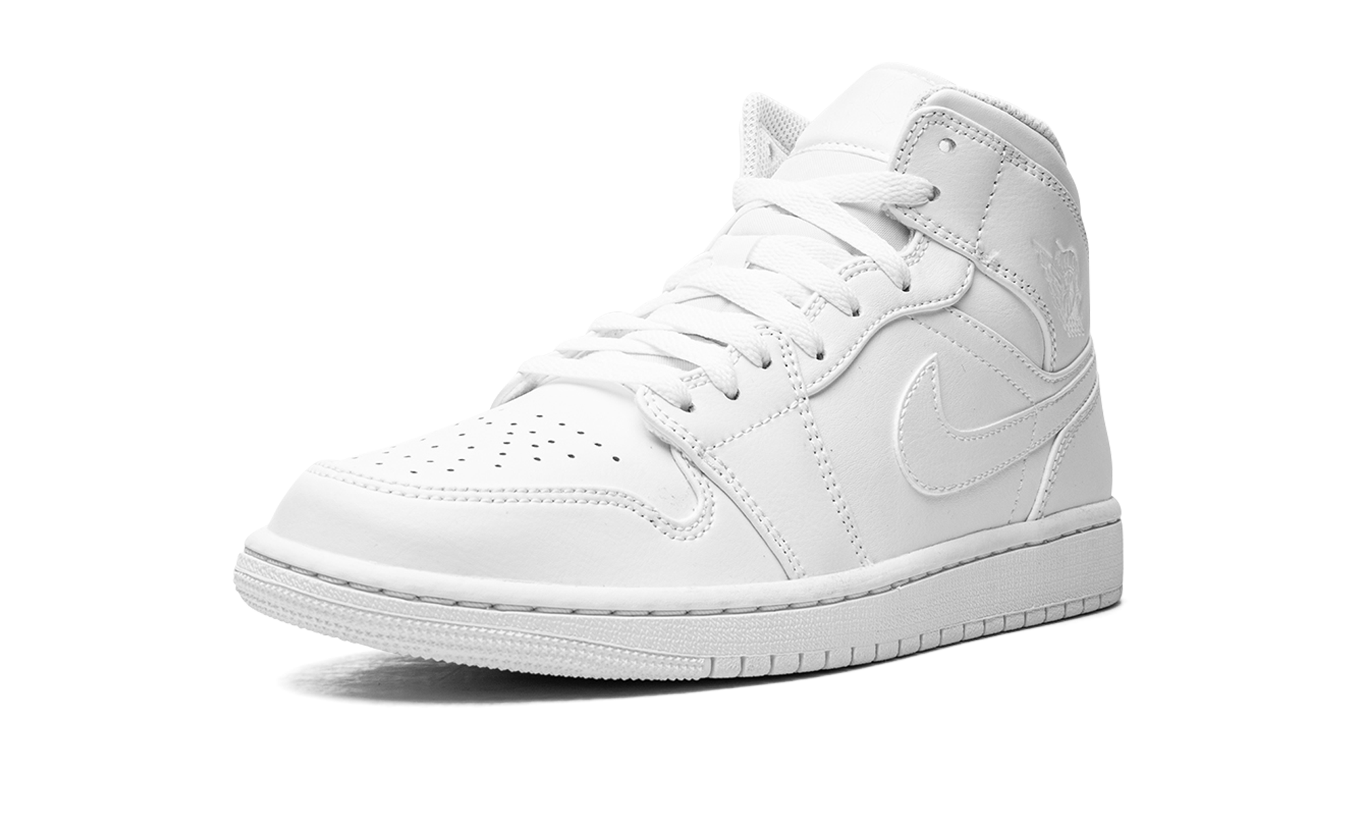Air Jordan 1 Mid Triple White (2022)