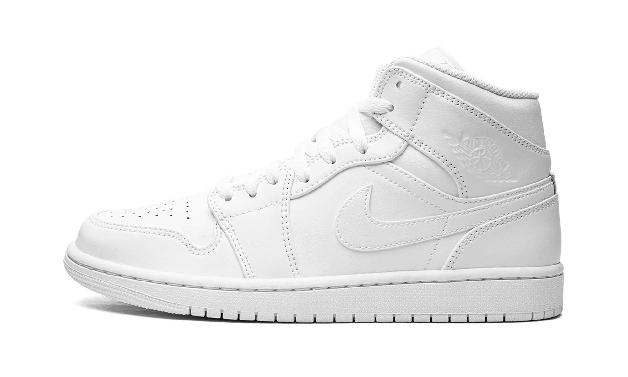 Air Jordan 1 Mid Triple White (2022)