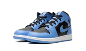 Air Jordan 1 Mid University Blue Black (GS) 3