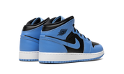 Air Jordan 1 Mid University Blue Black (GS) 4