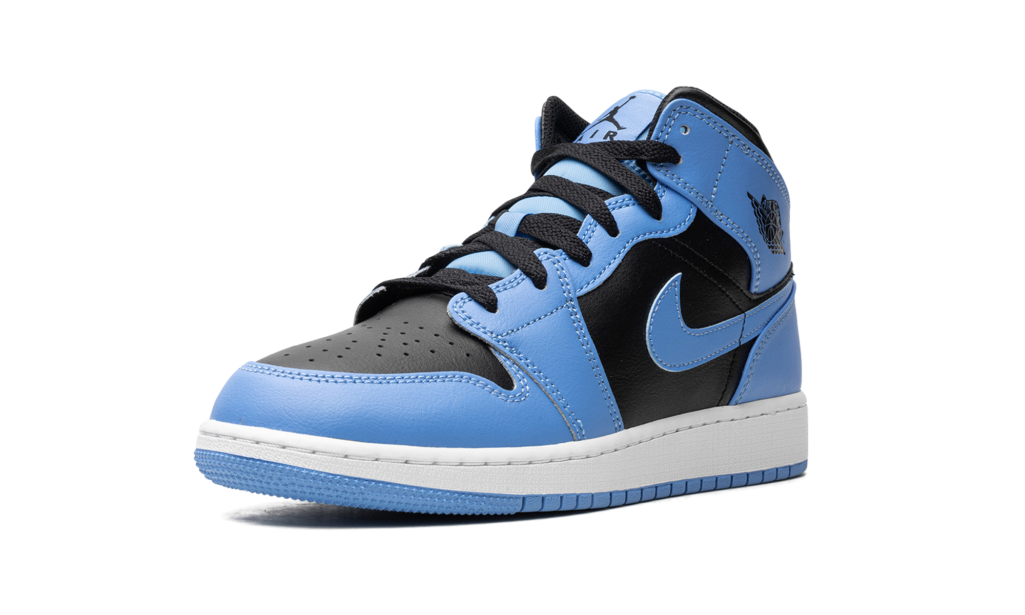Air Jordan 1 Mid University Blue Black (GS) 5