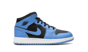 Air Jordan 1 Mid University Blue Black (GS) 7