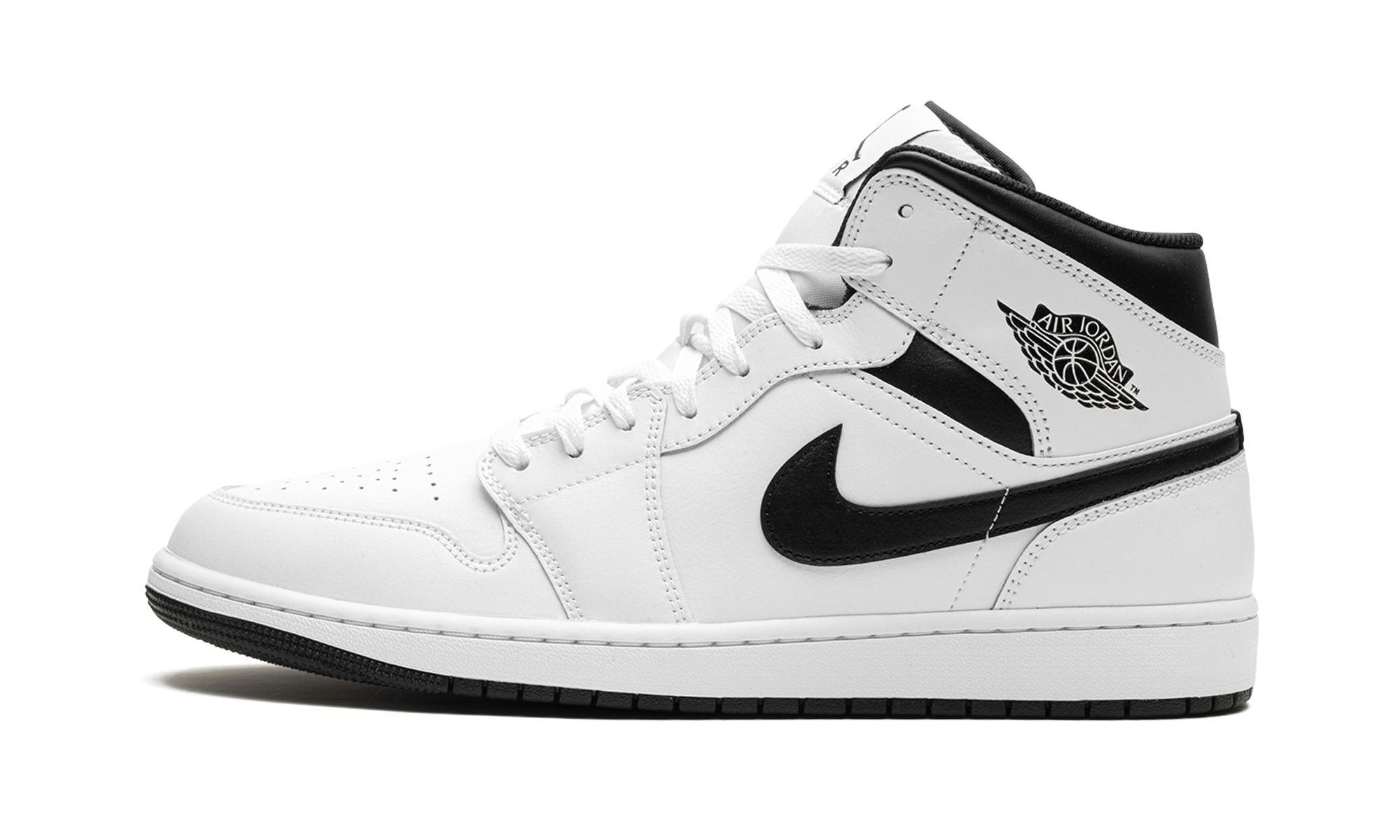 Air Jordan 1 Mid White Black