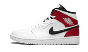 Air Jordan 1 Mid White Black Gym Red 1