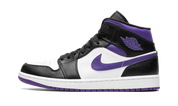 Air Jordan 1 Mid White Black Purple 1