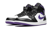 Air Jordan 1 Mid White Black Purple 3