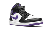 Air Jordan 1 Mid White Black Purple 8