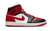 Air Jordan 1 Mid White Bred Toe