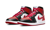 Air Jordan 1 Mid White Bred Toe