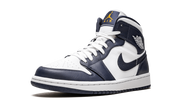 Air Jordan 1 Mid White Metallic Gold Obsidian