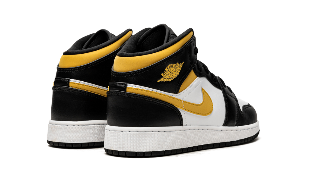 Air Jordan 1 Mid White Pollen Black (GS) 4