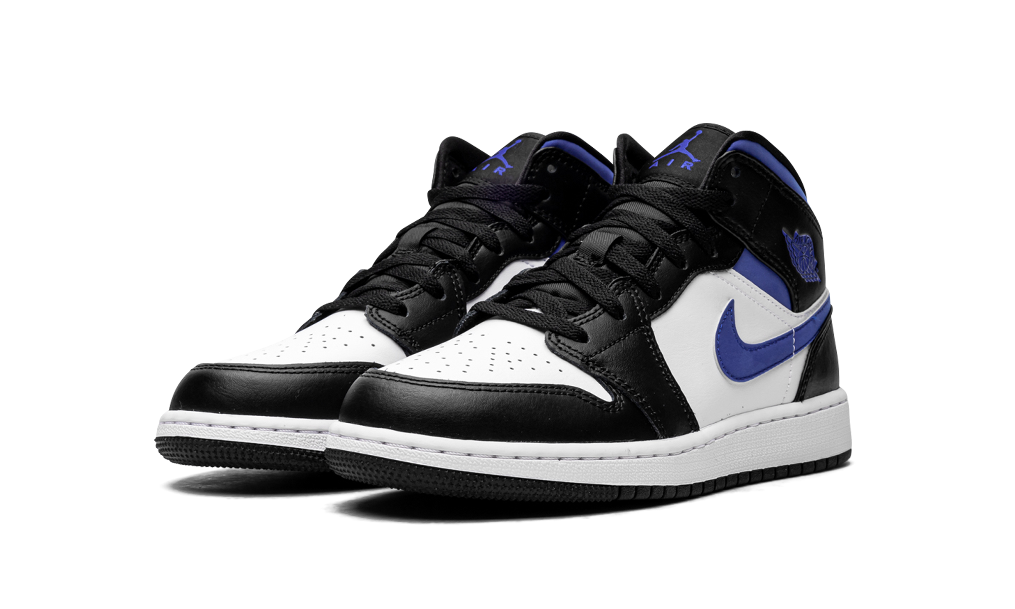 Air Jordan 1 Mid White Racer Blue (GS) 3
