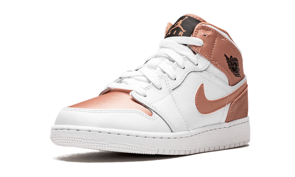 Air Jordan 1 Mid White Rose Gold (GS) 5