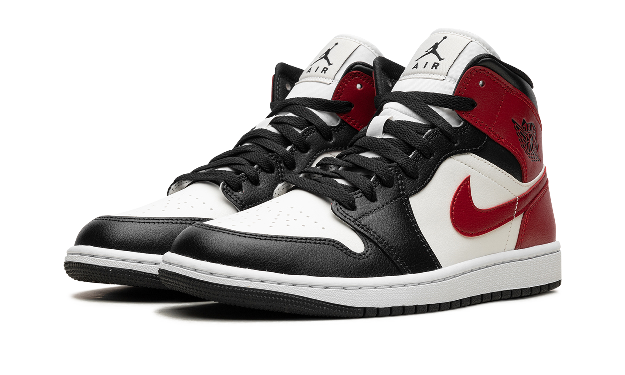 Air Jordan 1 Mid WMNS 'Black Toe'(W) 3
