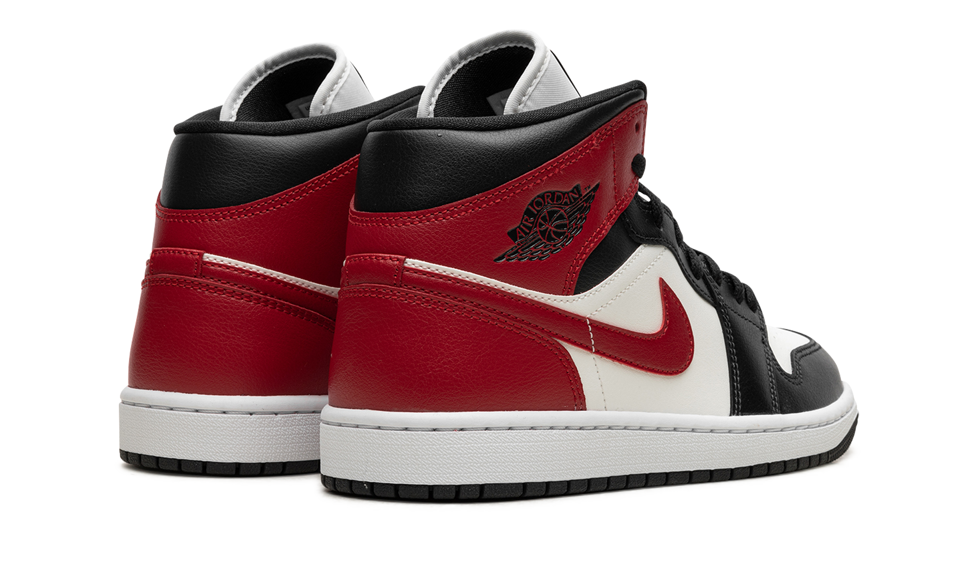 Air Jordan 1 Mid WMNS 'Black Toe'(W) 4