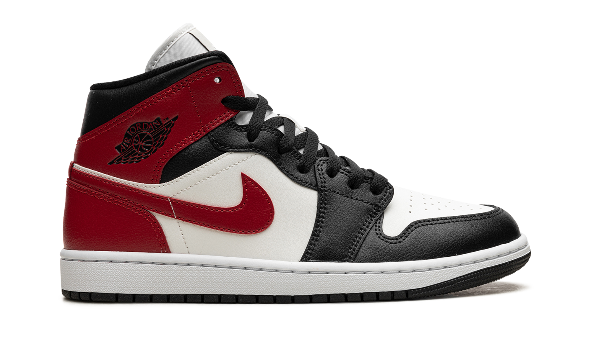 Air Jordan 1 Mid WMNS 'Black Toe'(W) 7